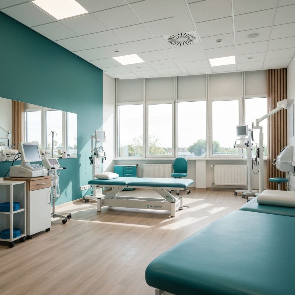 Inside Nomfundo Physiotherapy clinic - modern treatment room