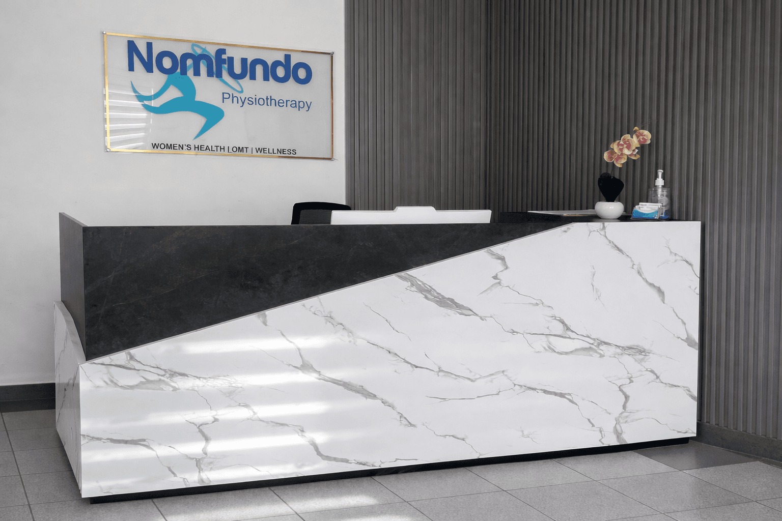 Inside Nomfundo Physiotherapy clinic - modern treatment room